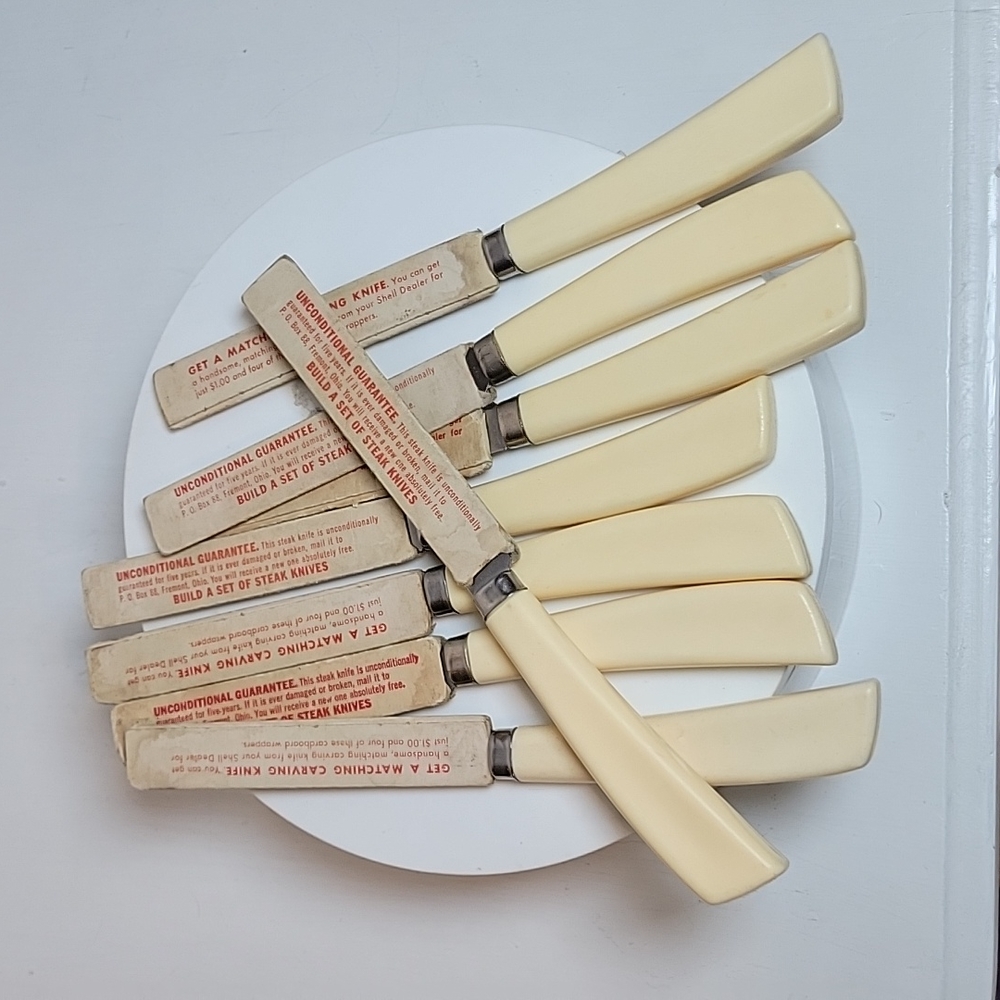 Quikut Quikkle Bakelite Tempered Stainless Steal Steak Knives